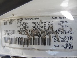 1997 Toyota 4Runner Limited White 3.4L AT 4WD #Z22017